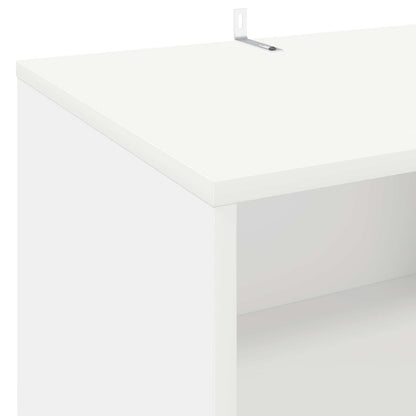 Draaitafelstand Wit 47 x 39,5 x 74,5 cm Bewerkt hout