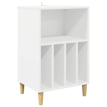 Draaitafelstand Wit 47 x 39,5 x 74,5 cm Bewerkt hout