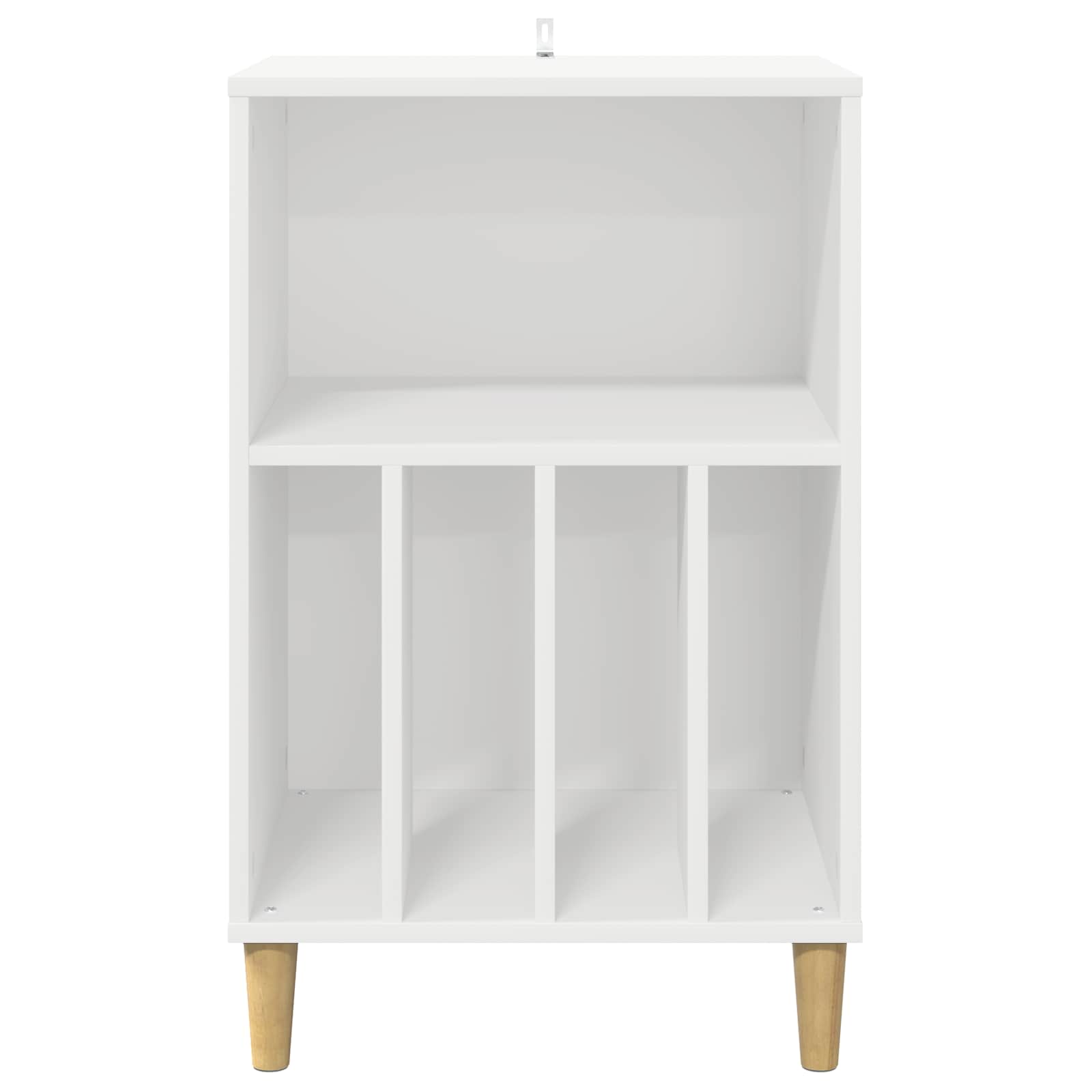 Draaitafelstand Wit 47 x 39,5 x 74,5 cm Bewerkt hout