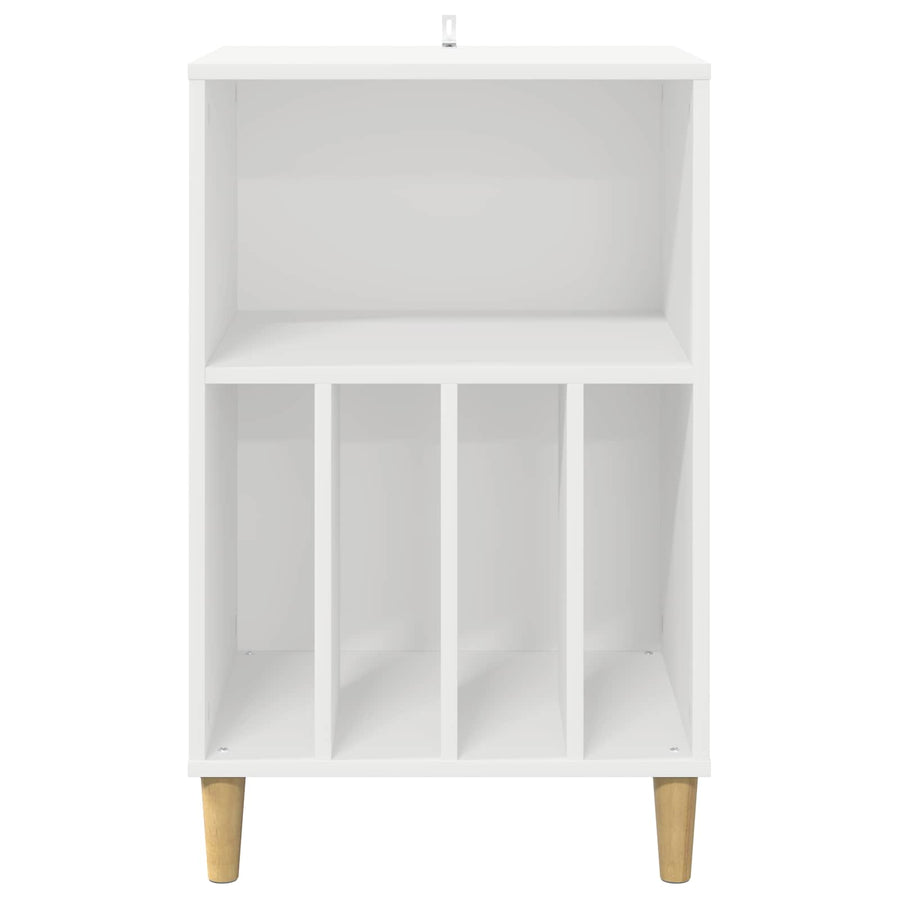Draaitafelstand Wit 47 x 39,5 x 74,5 cm Bewerkt hout