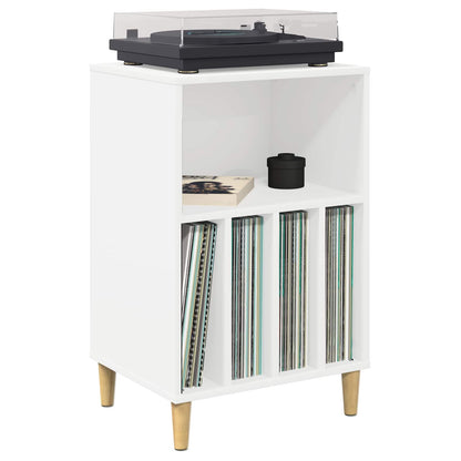 Draaitafelstand Wit 47 x 39,5 x 74,5 cm Bewerkt hout