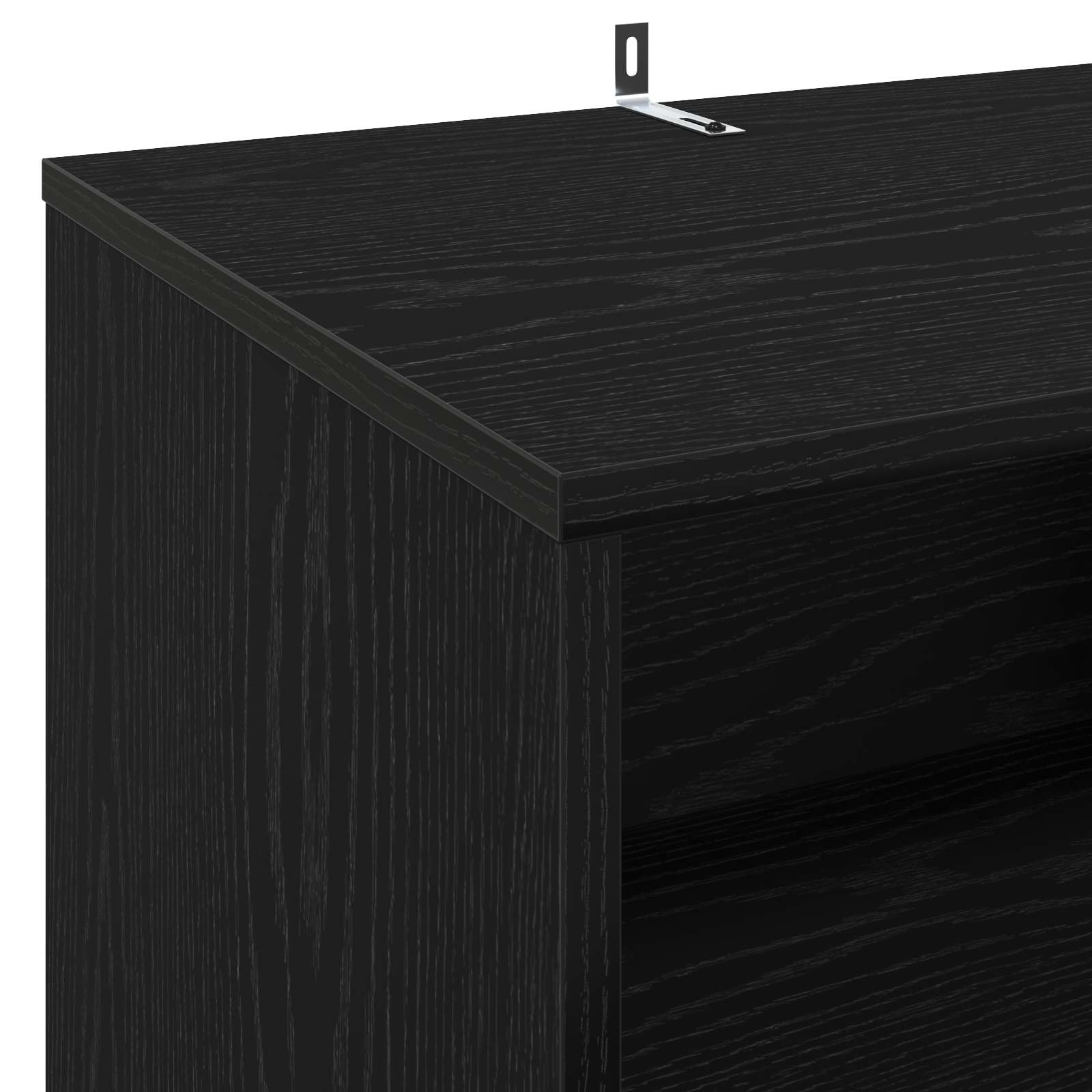 Draaitafelstand Zwart eiken 47 x 39,5 x 74,5 cm Bewerkt hout