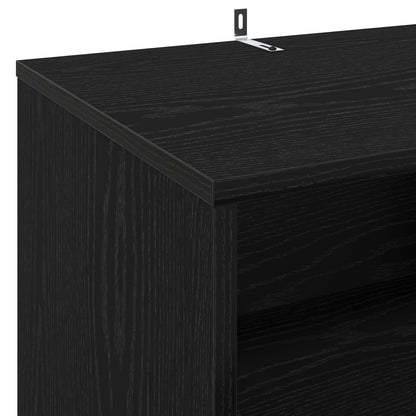 Draaitafelstand Zwart eiken 47 x 39,5 x 74,5 cm Bewerkt hout