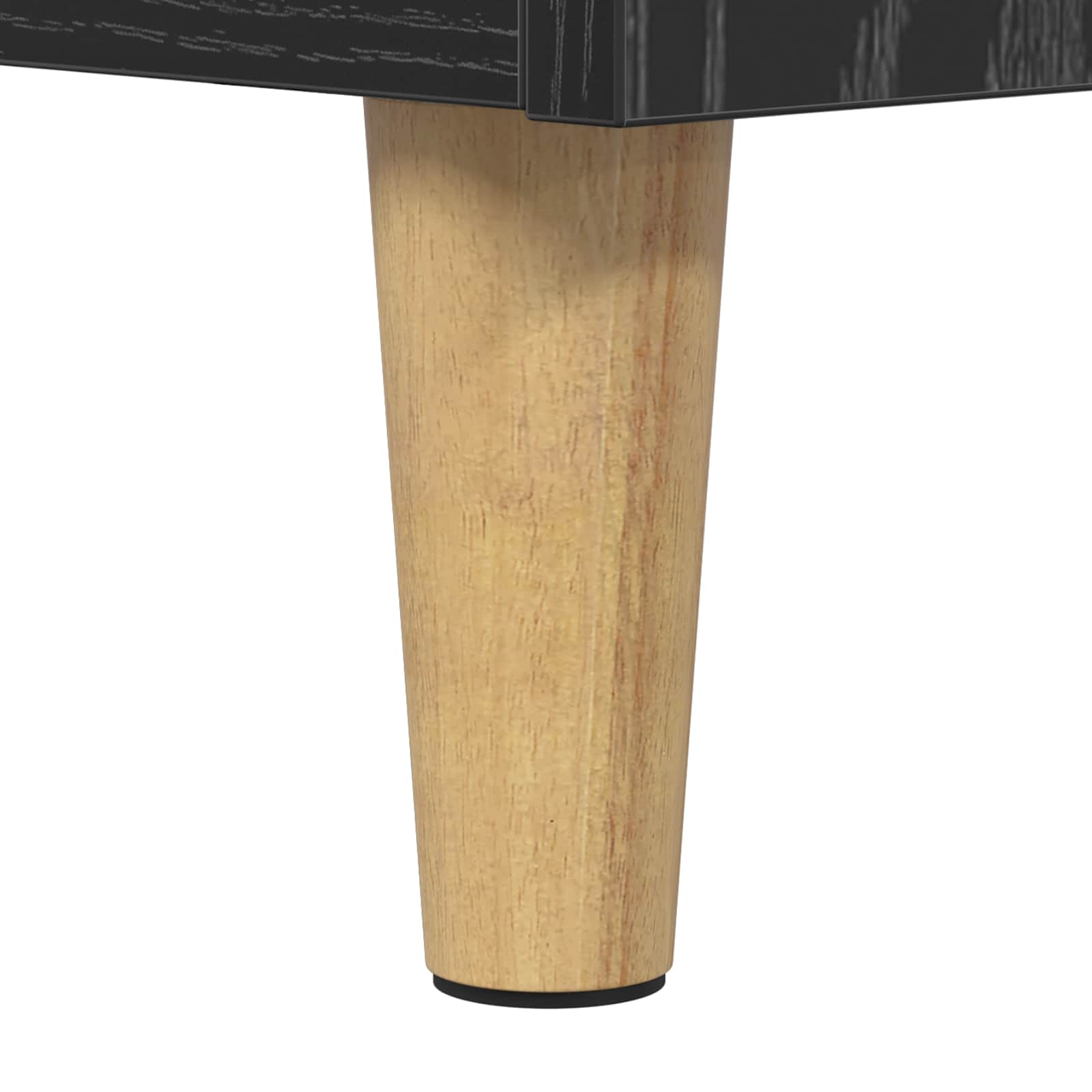 Draaitafelstand Zwart eiken 47 x 39,5 x 74,5 cm Bewerkt hout