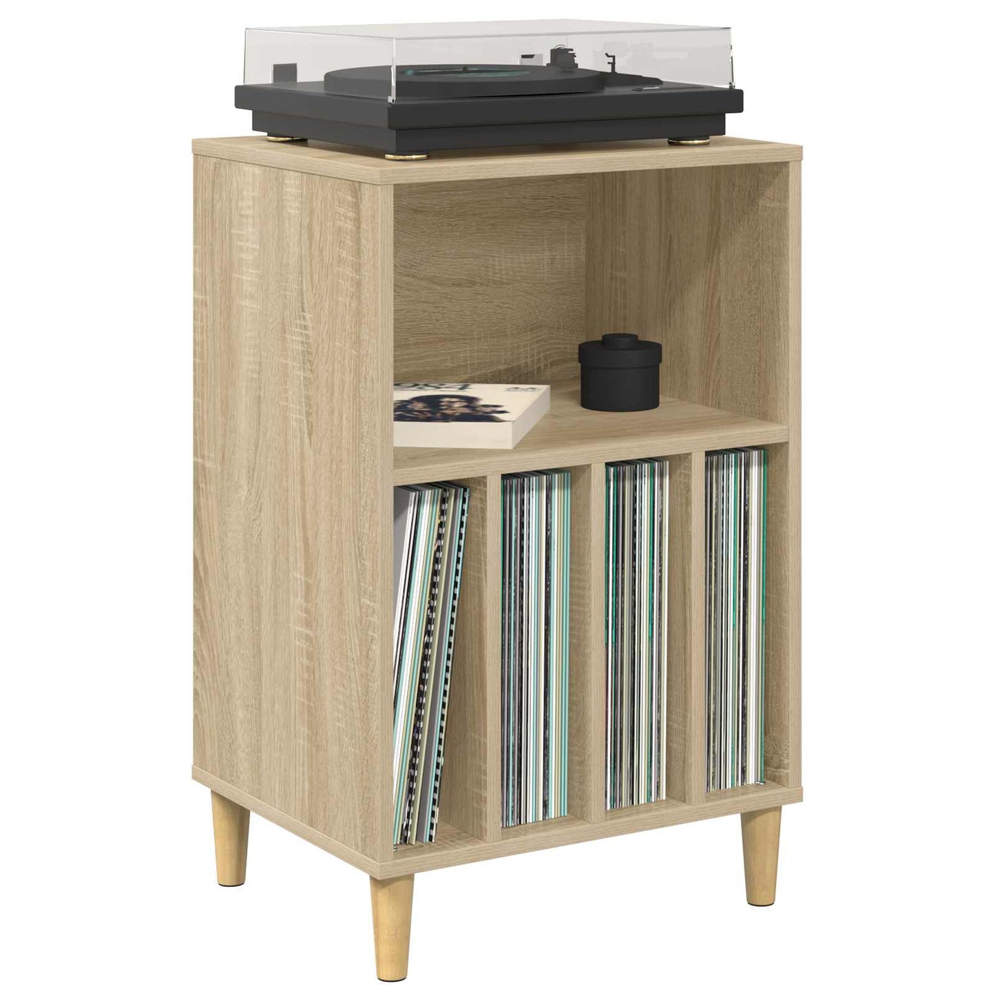 Draaitafelstand Sonoma Eiken 47 x 39,5 x 74,5 cm Bewerkt hout