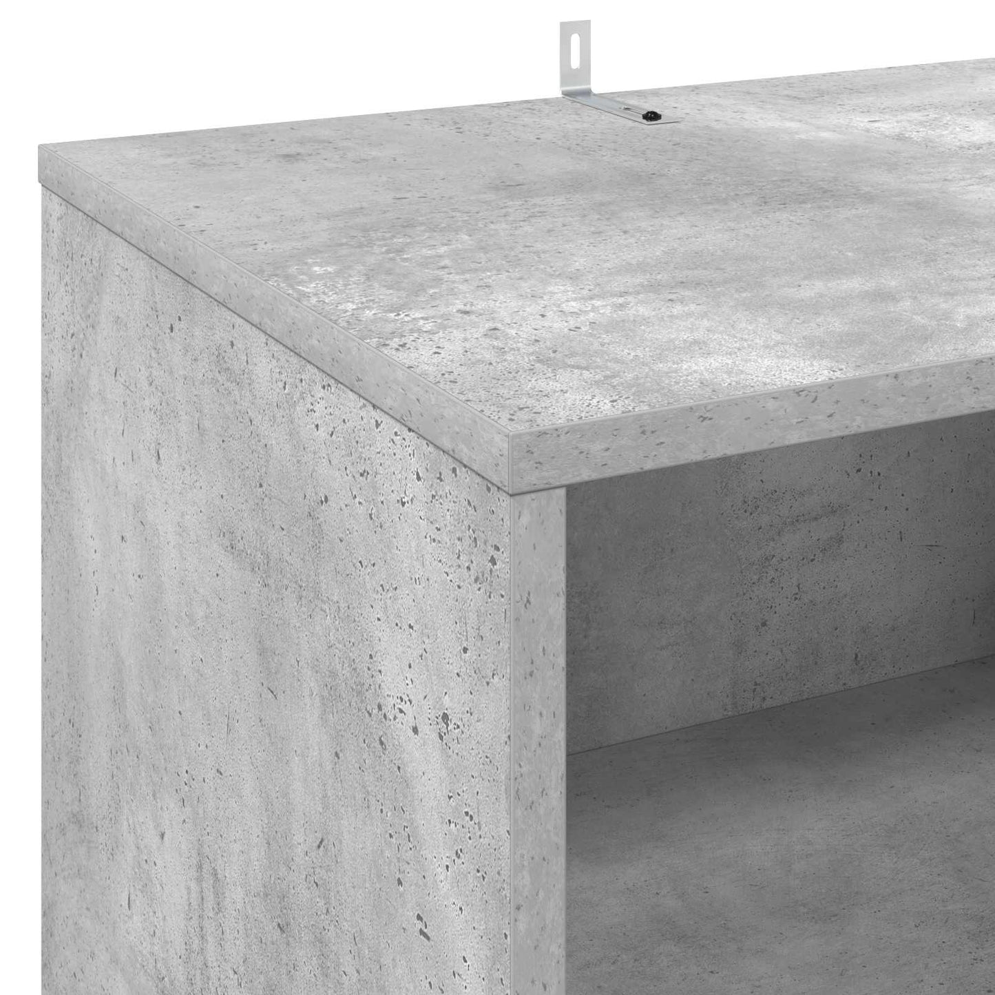 Draaitafelstand Betongrijs 47 x 39,5 x 74,5 cm Bewerkt hout