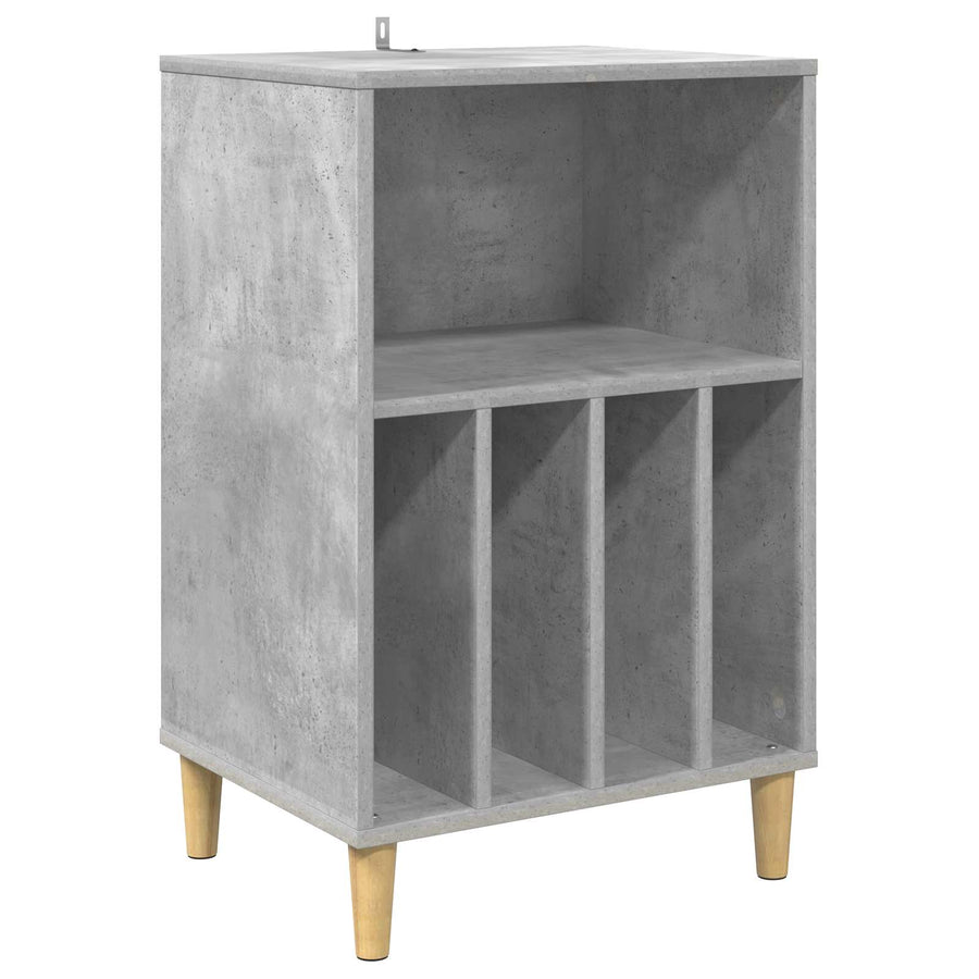 Draaitafelstand Betongrijs 47 x 39,5 x 74,5 cm Bewerkt hout