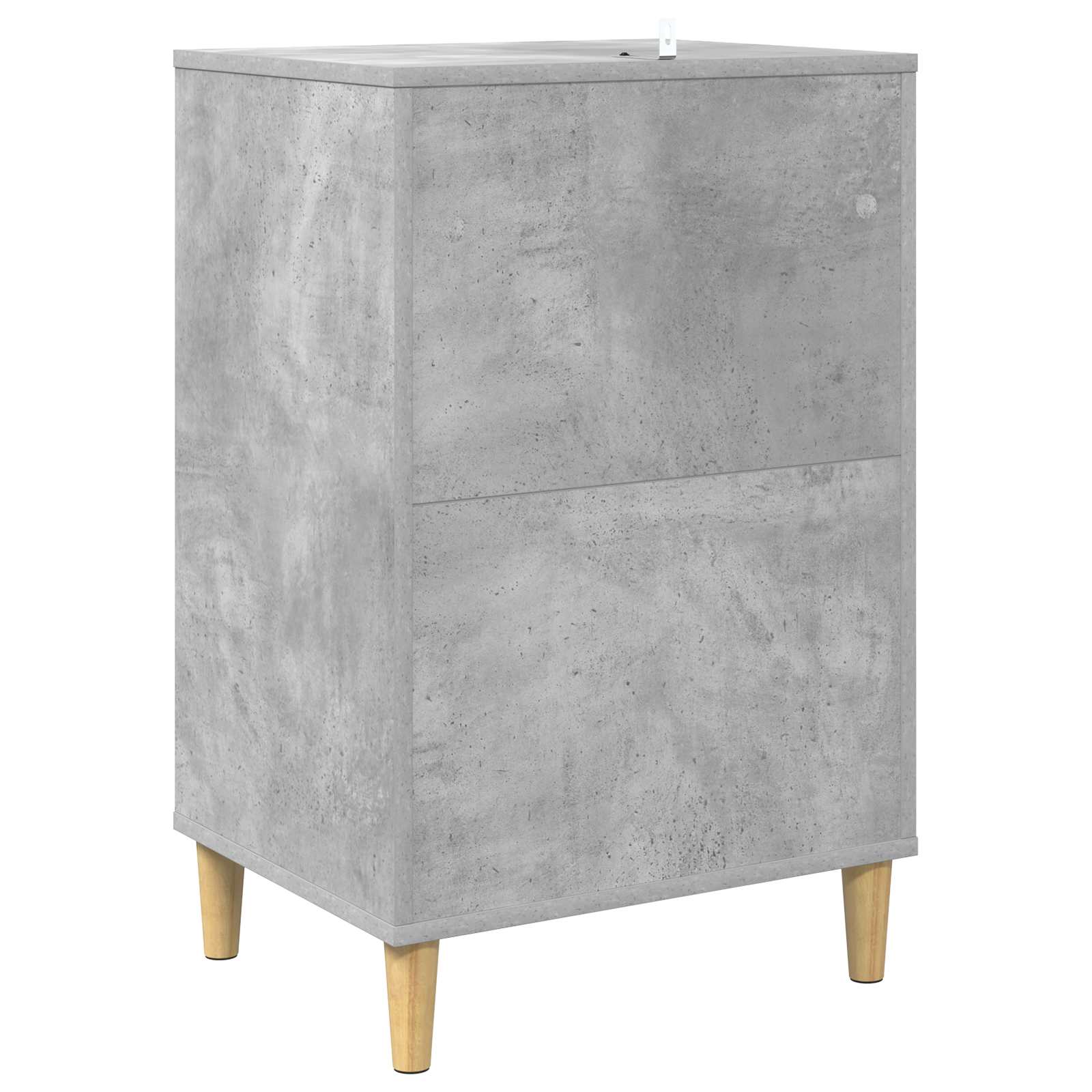 Draaitafelstand Betongrijs 47 x 39,5 x 74,5 cm Bewerkt hout