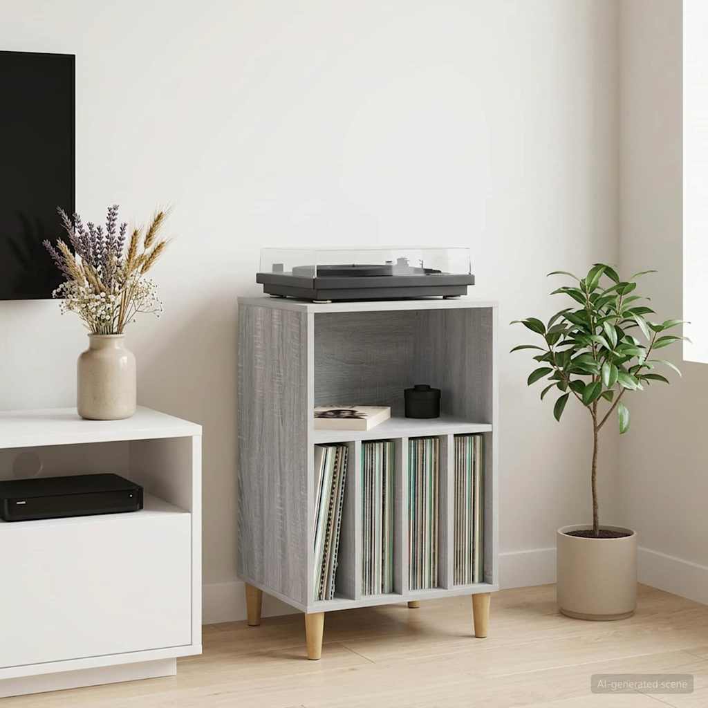 Draaitafelstand Grijs Sonoma 47 x 39,5 x 74,5 cm Bewerkt hout