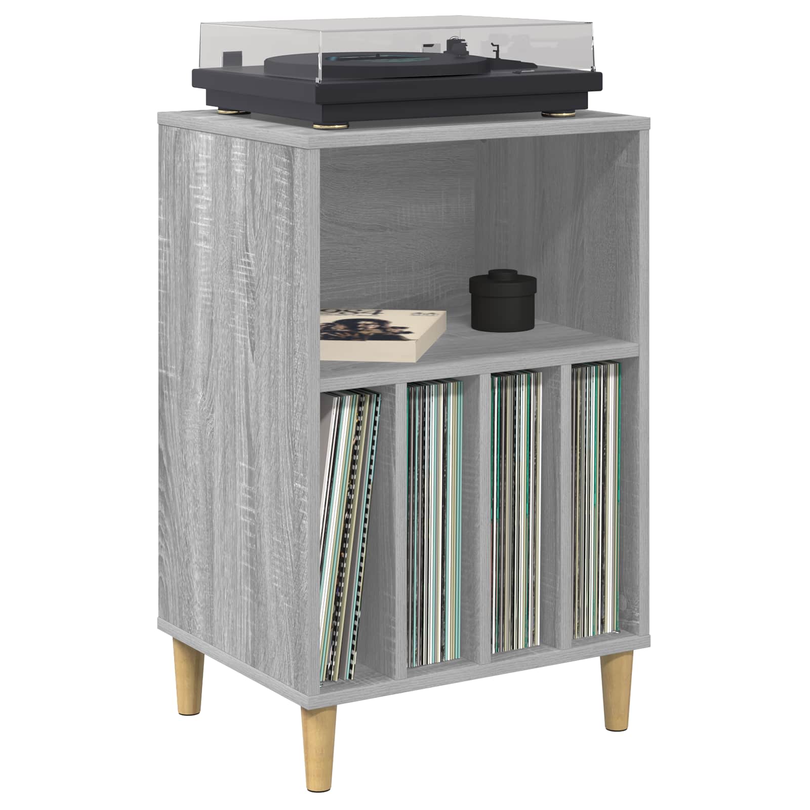 Draaitafelstand Grijs Sonoma 47 x 39,5 x 74,5 cm Bewerkt hout