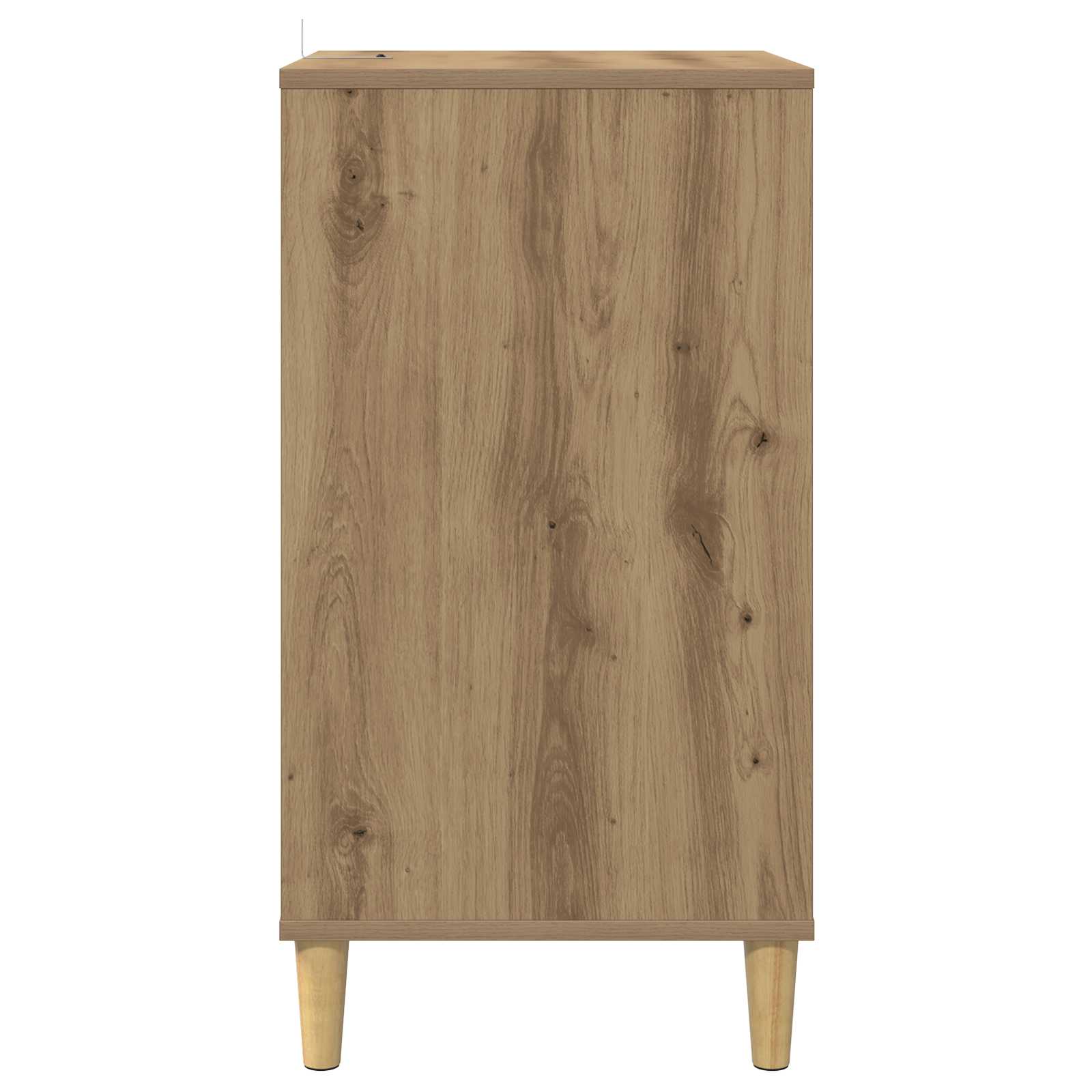 Draaitafelstand Artisanaal eiken 47 x 39,5 x 74,5 cm