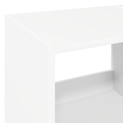 Platenspeler Steun Wit 82 x 39,5 x 82,5 cm Bewerkt hout