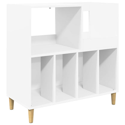 Platenspeler Steun Wit 82 x 39,5 x 82,5 cm Bewerkt hout