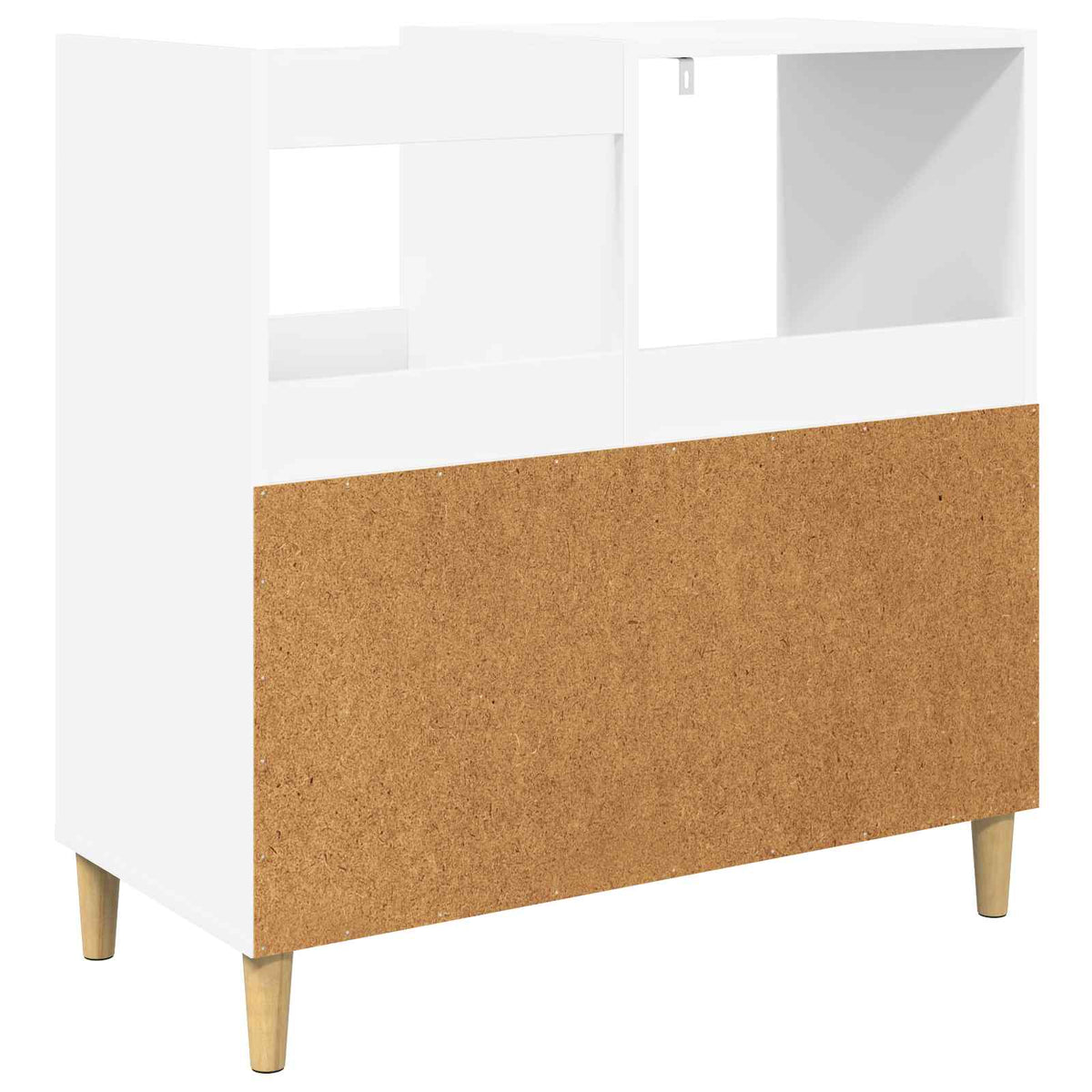 Platenspeler Steun Wit 82 x 39,5 x 82,5 cm Bewerkt hout