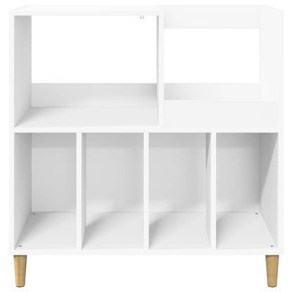 Platenspeler Steun Wit 82 x 39,5 x 82,5 cm Bewerkt hout
