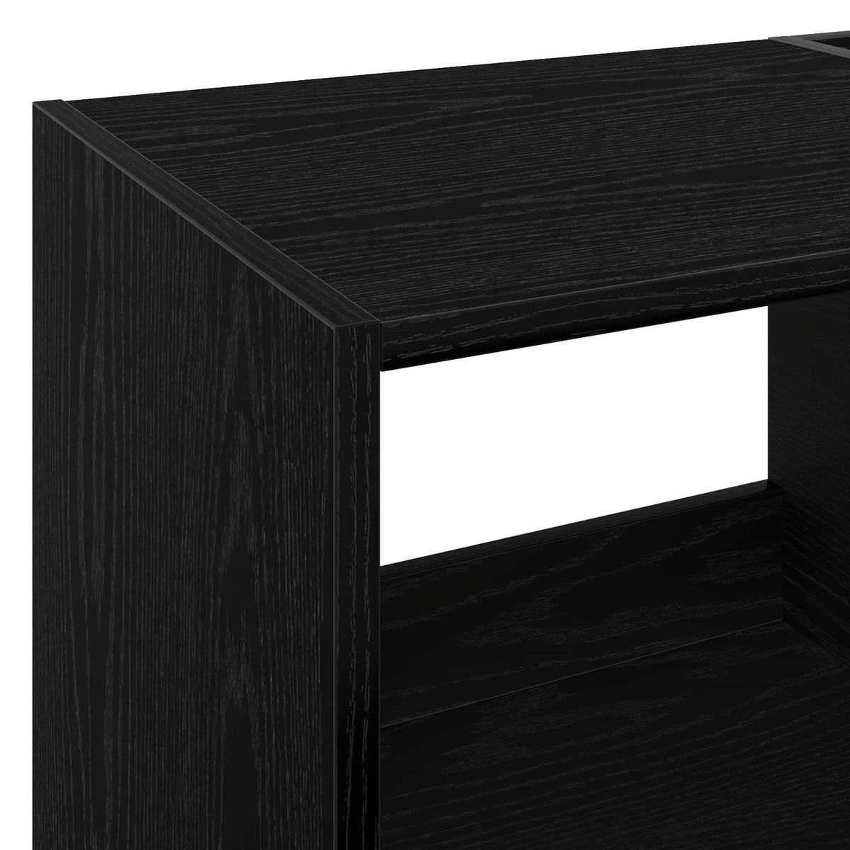 Platenspeler Steun Zwart eiken 82 x 39,5 x 82,5 cm Bewerkt hout