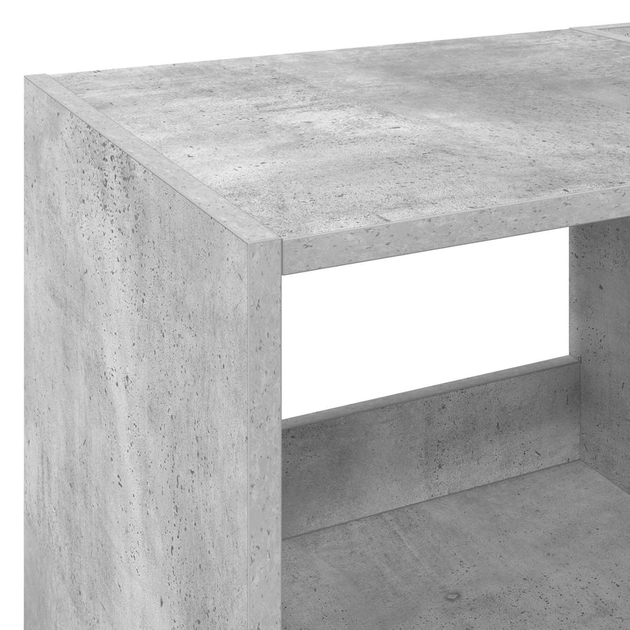 Platenspeler Steun Betongrijs 82 x 39,5 x 82,5 cm Bewerkt hout