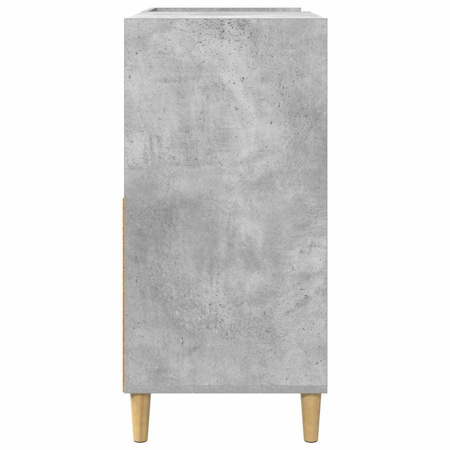 Platenspeler Steun Betongrijs 82 x 39,5 x 82,5 cm Bewerkt hout