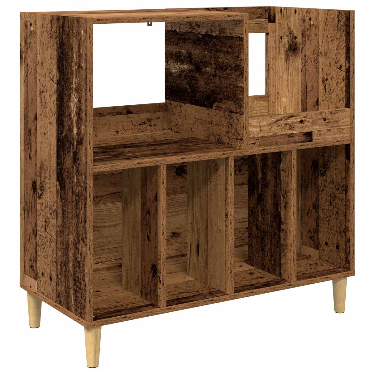 Platenspeler Steun Eikenhout 82 x 39,5 x 82,5 cm Bewerkt hout