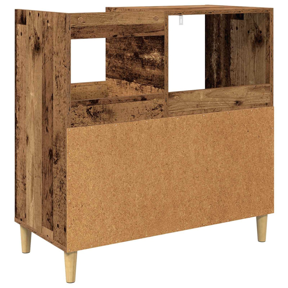 Platenspeler Steun Eikenhout 82 x 39,5 x 82,5 cm Bewerkt hout
