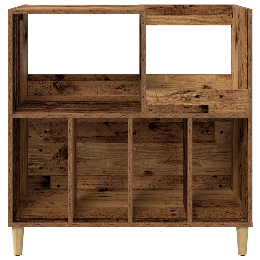 Platenspeler Steun Eikenhout 82 x 39,5 x 82,5 cm Bewerkt hout