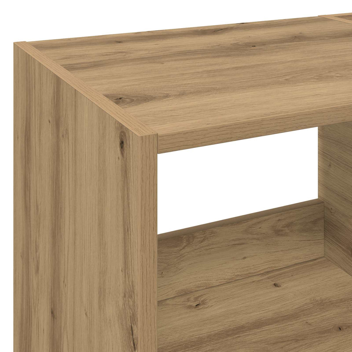 Platenspeler Steun Artisanaal eiken 82 x 39,5 x 82,5 cm