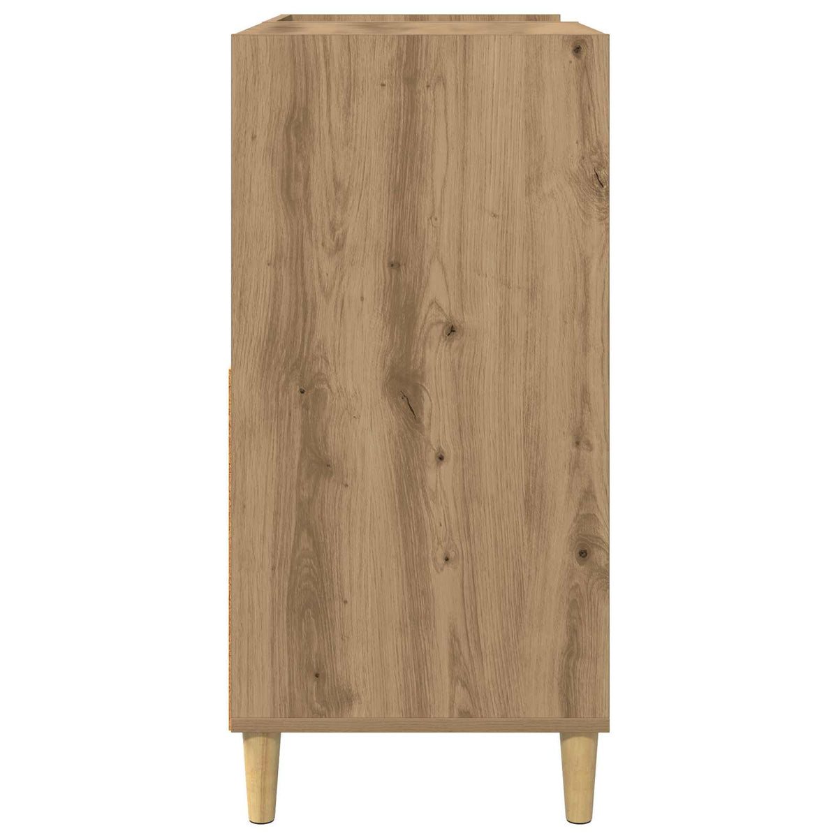 Platenspeler Steun Artisanaal eiken 82 x 39,5 x 82,5 cm