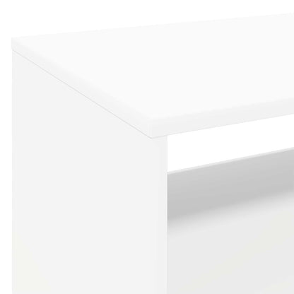 Platenspeler Steun Wit 71 x 39,5 x 83 cm Bewerkt hout