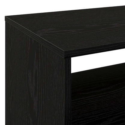 Platenspeler Steun Zwart eiken 71 x 39,5 x 83 cm Bewerkt hout