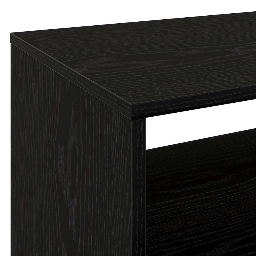 Platenspeler Steun Zwart eiken 71 x 39,5 x 83 cm Bewerkt hout
