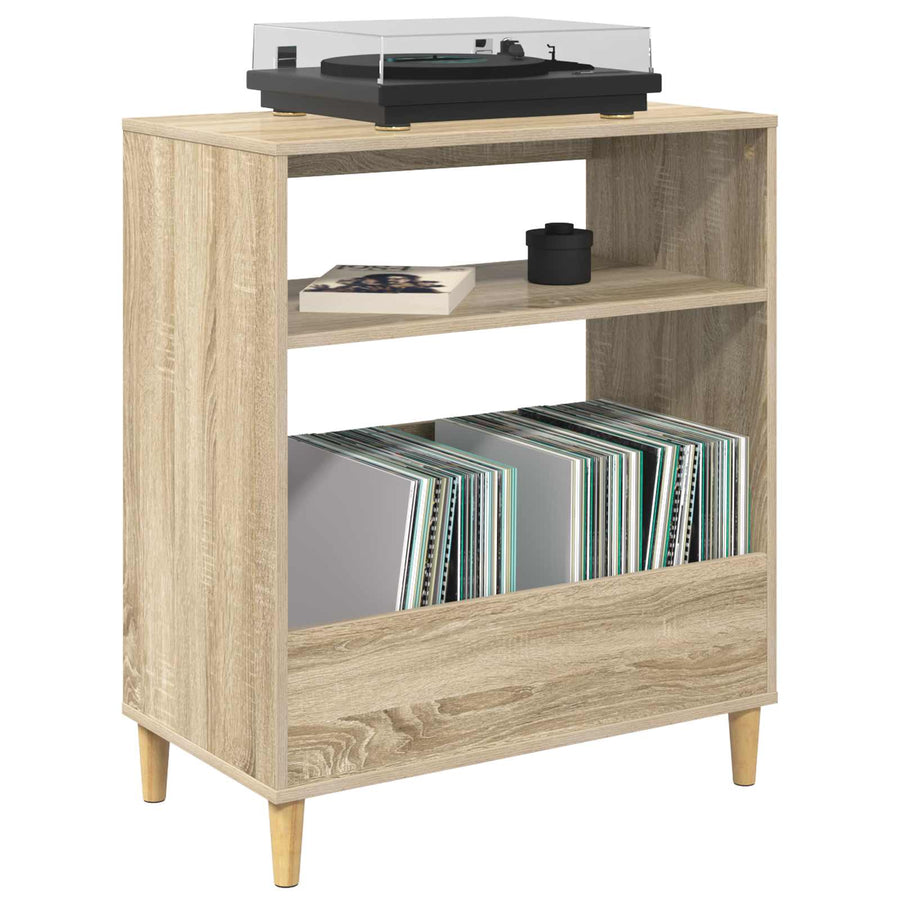 Platenspeler Steun Sonoma Eiken 71 x 39,5 x 83 cm Bewerkt hout