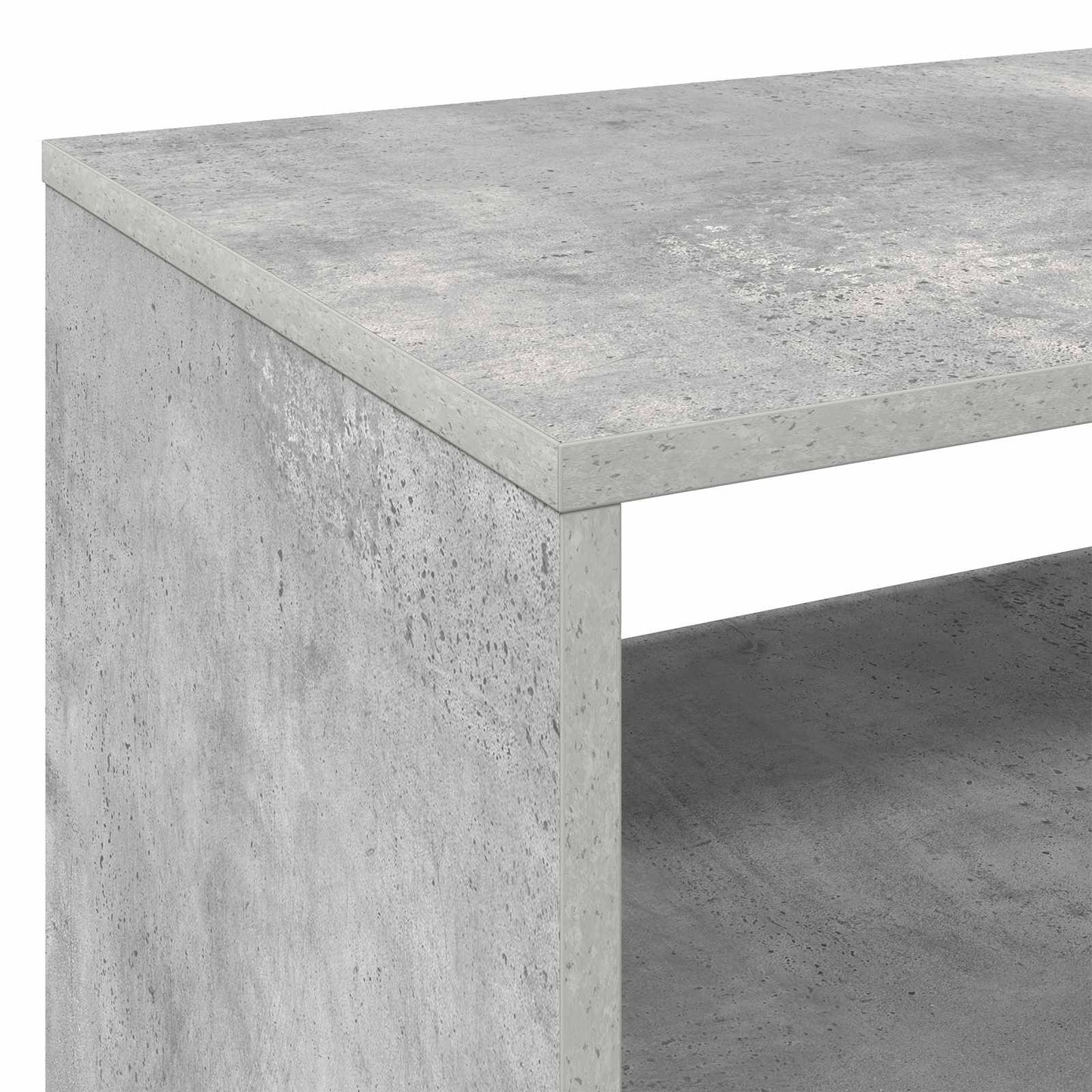Platenspeler Steun Betongrijs 71 x 39,5 x 83 cm Bewerkt hout