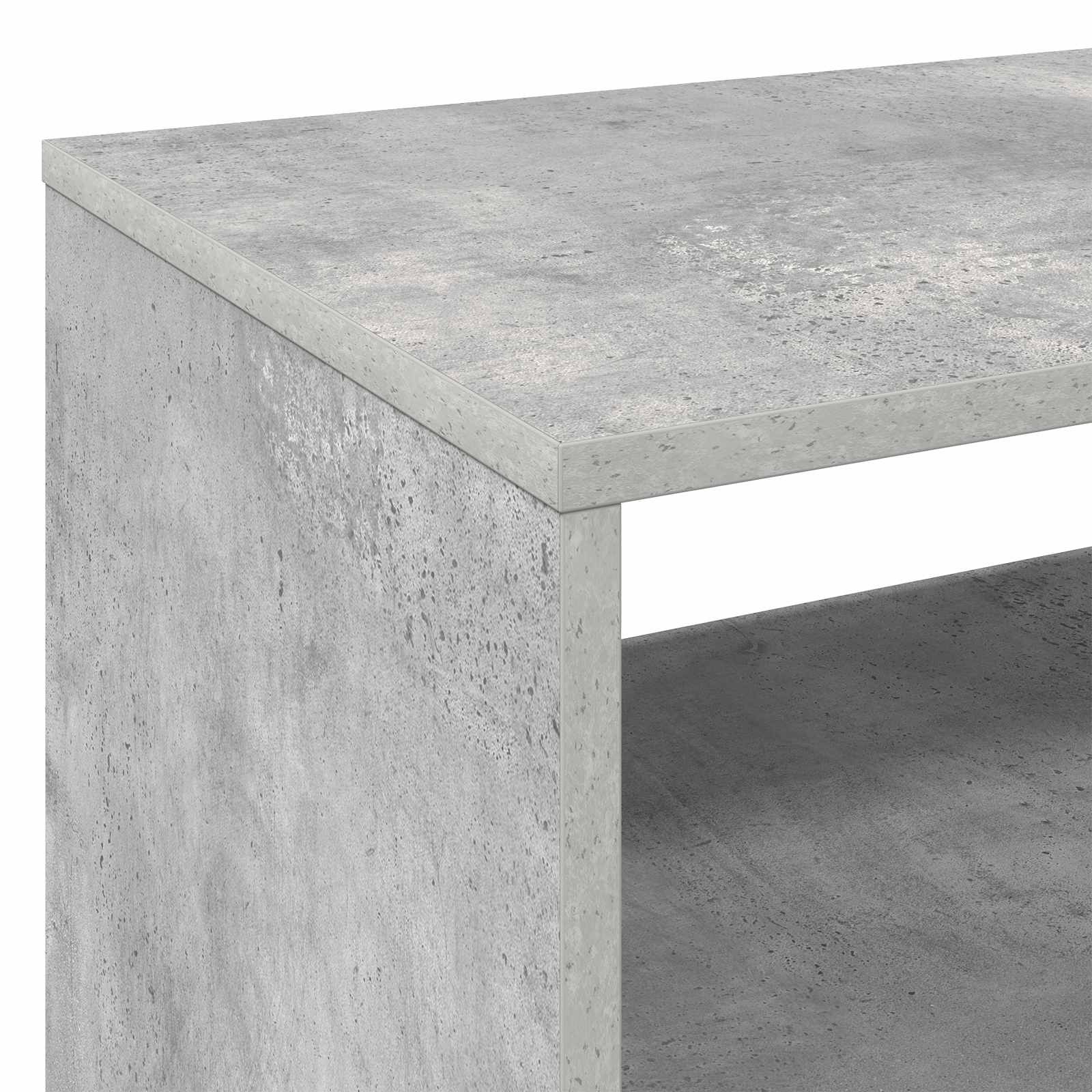 Platenspeler Steun Betongrijs 71 x 39,5 x 83 cm Bewerkt hout