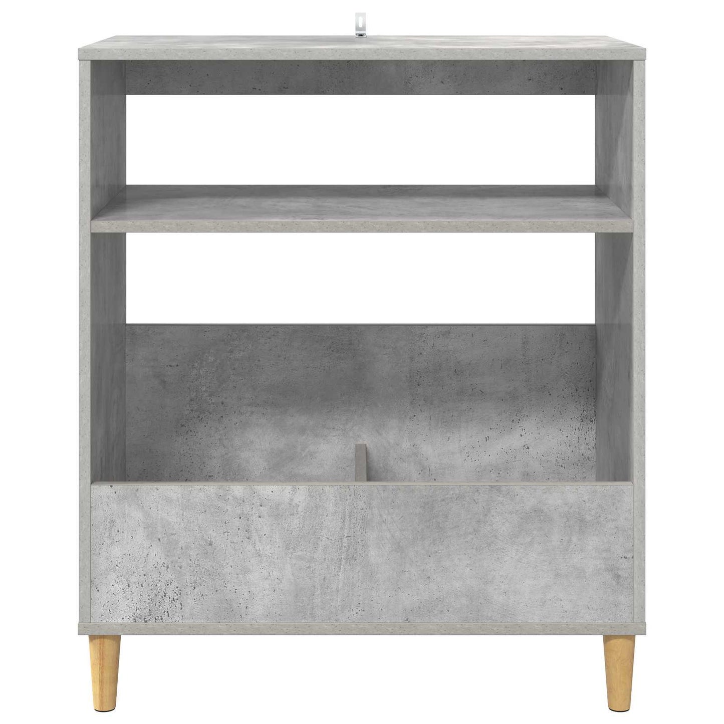Platenspeler Steun Betongrijs 71 x 39,5 x 83 cm Bewerkt hout
