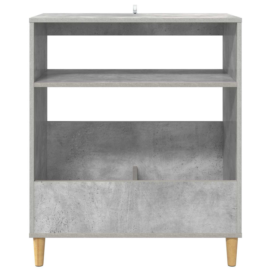 Platenspeler Steun Betongrijs 71 x 39,5 x 83 cm Bewerkt hout