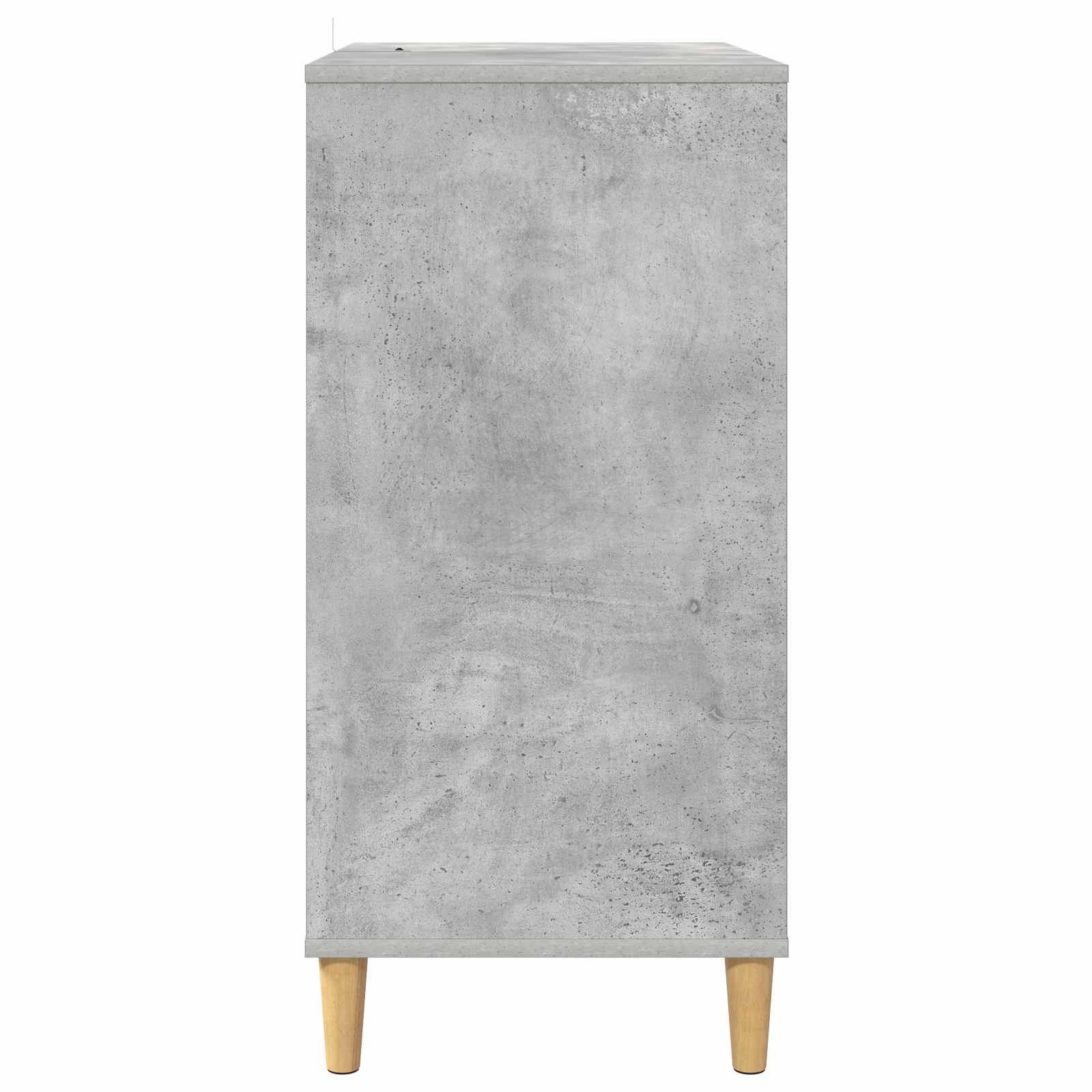 Platenspeler Steun Betongrijs 71 x 39,5 x 83 cm Bewerkt hout