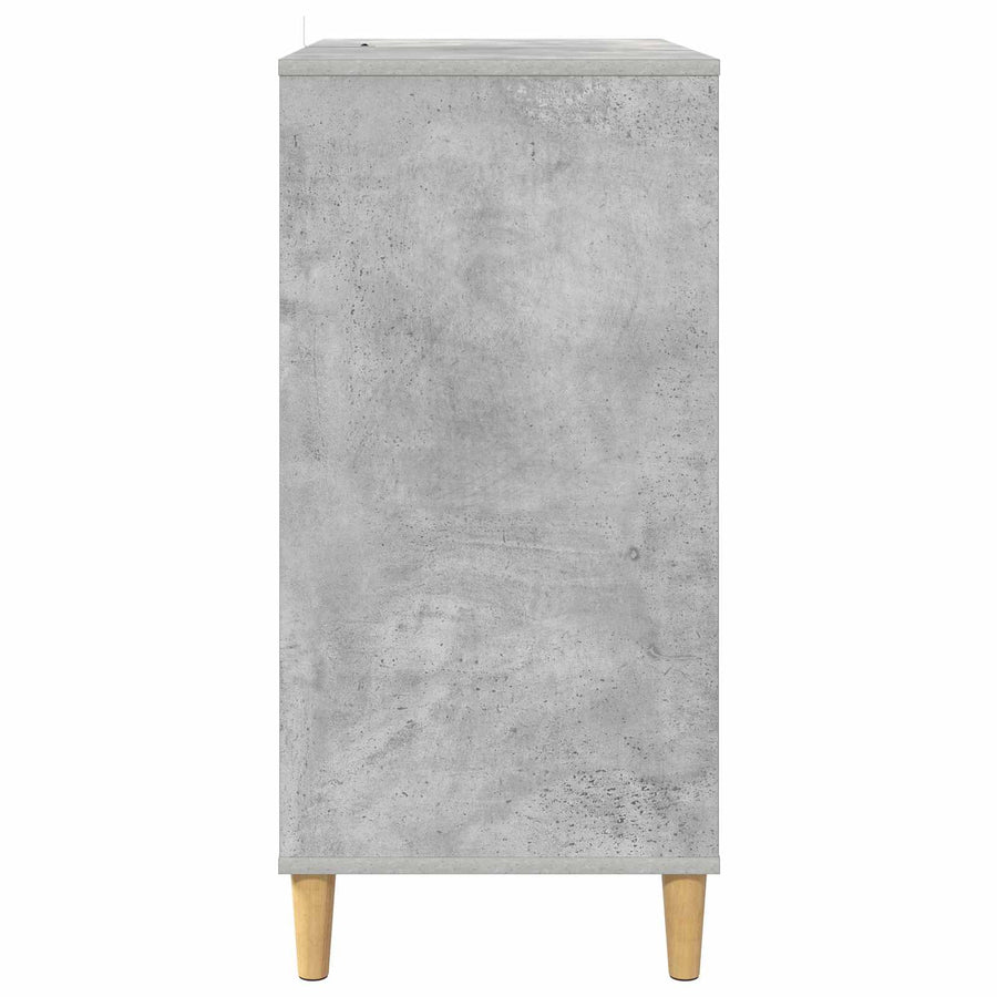 Platenspeler Steun Betongrijs 71 x 39,5 x 83 cm Bewerkt hout
