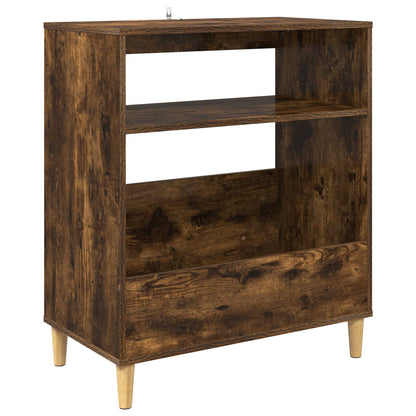 Platenspeler Steun Gerookt eiken 71 x 39,5 x 83 cm Bewerkt hout