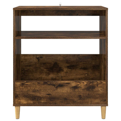 Platenspeler Steun Gerookt eiken 71 x 39,5 x 83 cm Bewerkt hout