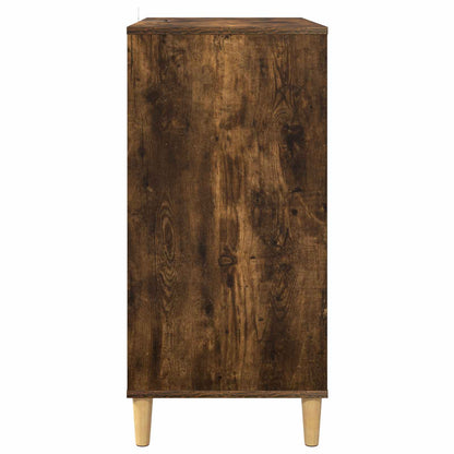 Platenspeler Steun Gerookt eiken 71 x 39,5 x 83 cm Bewerkt hout