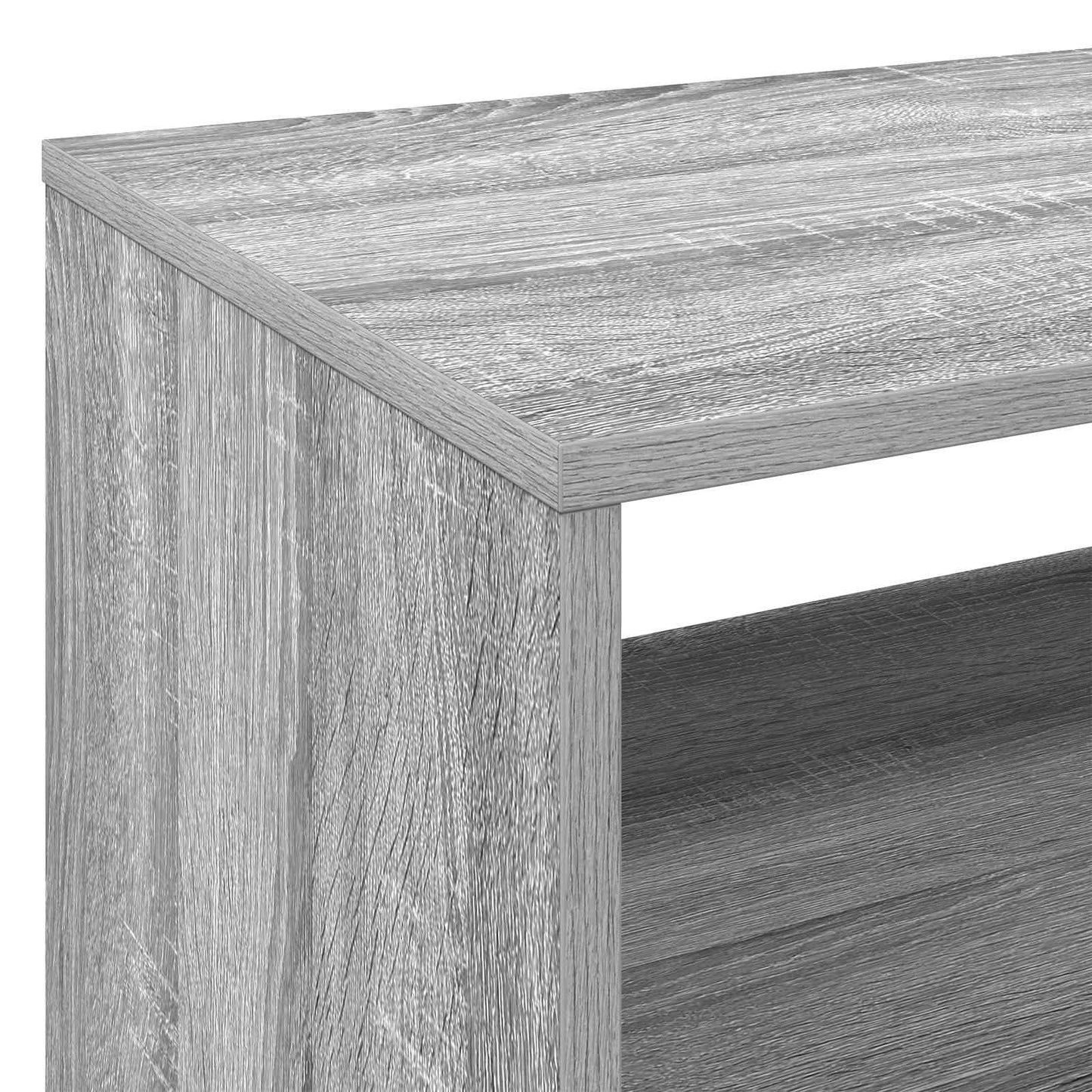 Platenspeler Steun Grijs Sonoma 71 x 39,5 x 83 cm Bewerkt hout