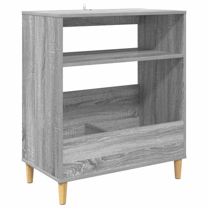 Platenspeler Steun Grijs Sonoma 71 x 39,5 x 83 cm Bewerkt hout
