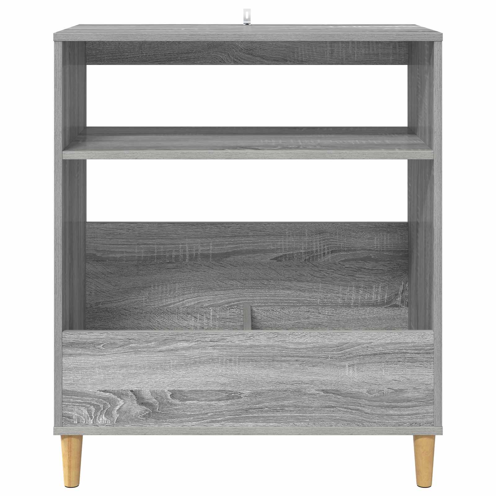 Platenspeler Steun Grijs Sonoma 71 x 39,5 x 83 cm Bewerkt hout