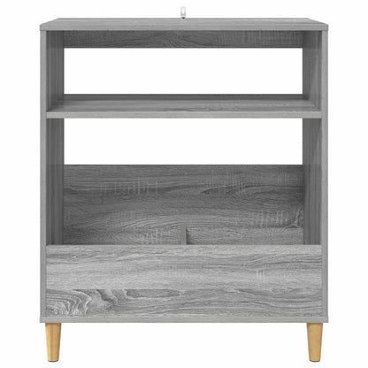 Platenspeler Steun Grijs Sonoma 71 x 39,5 x 83 cm Bewerkt hout