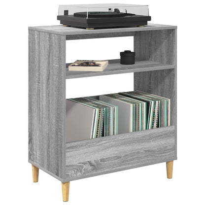 Platenspeler Steun Grijs Sonoma 71 x 39,5 x 83 cm Bewerkt hout