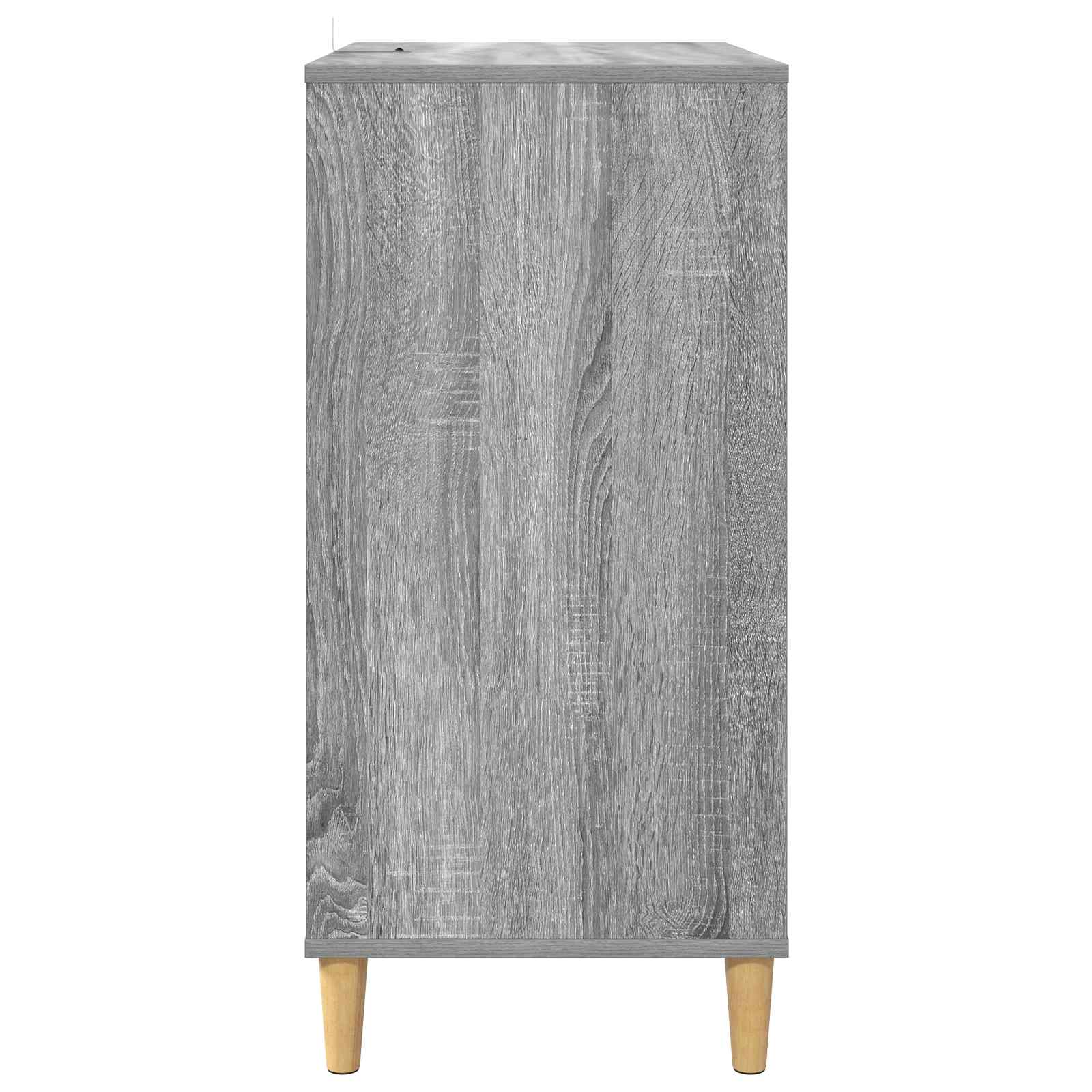 Platenspeler Steun Grijs Sonoma 71 x 39,5 x 83 cm Bewerkt hout
