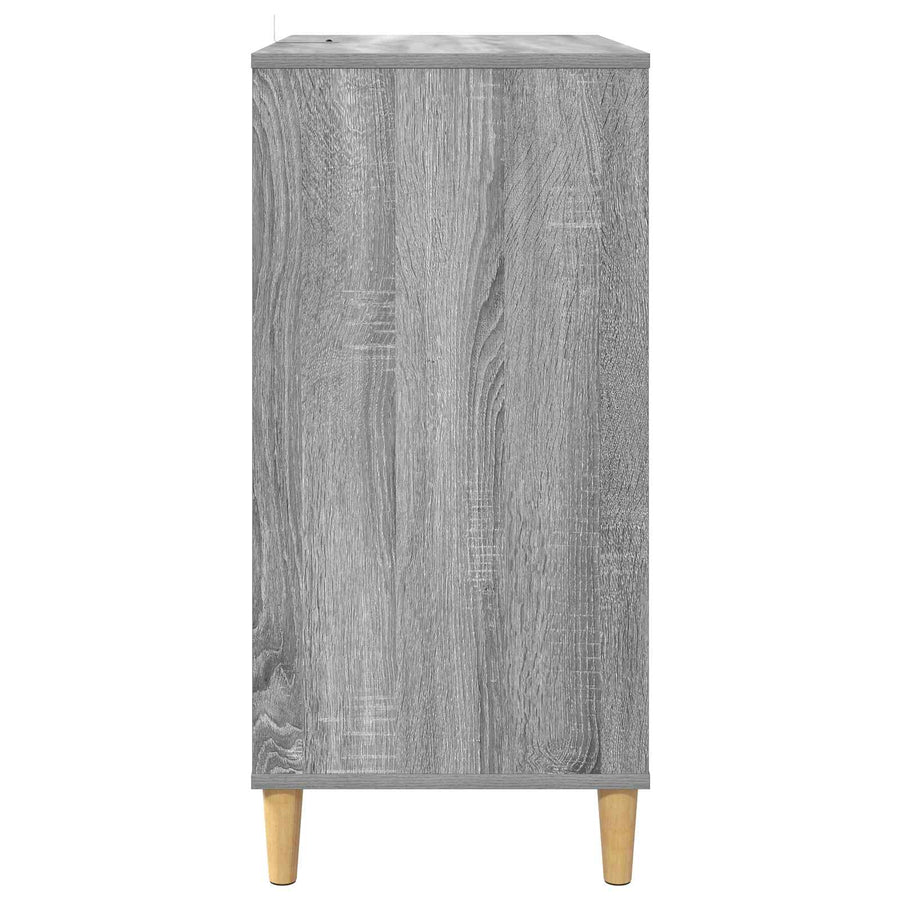 Platenspeler Steun Grijs Sonoma 71 x 39,5 x 83 cm Bewerkt hout