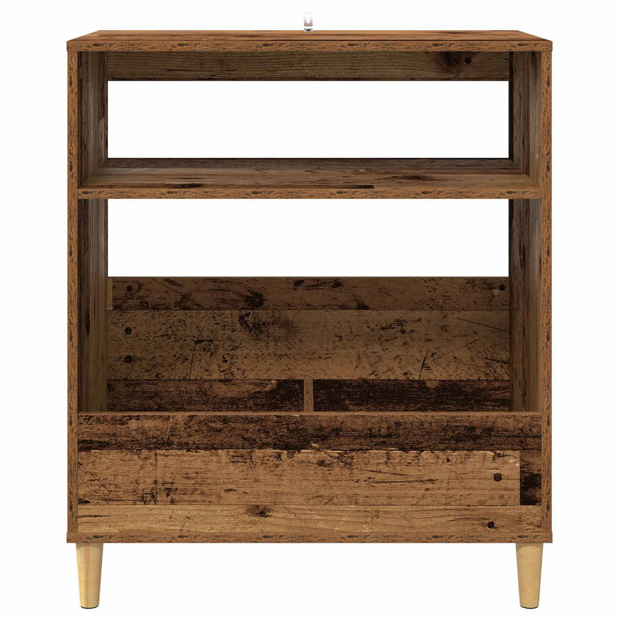 Platenspeler Steun Eikenhout 71 x 39,5 x 83 cm Bewerkt hout
