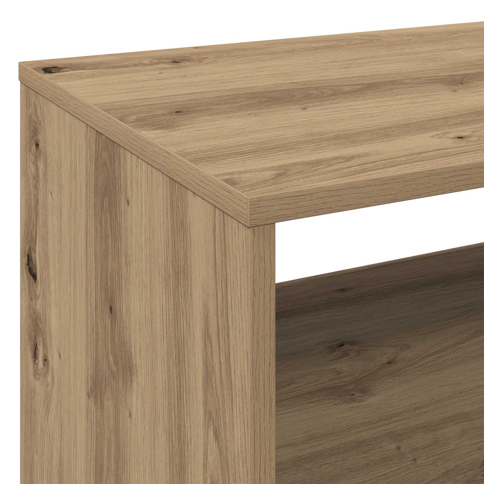 Platenspeler Steun Artisanaal eiken 71 x 39,5 x 83 cm