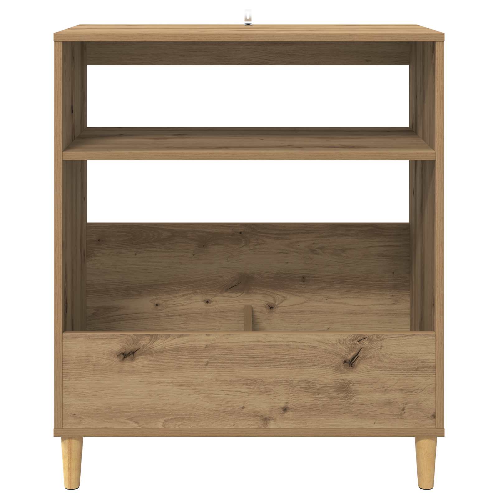Platenspeler Steun Artisanaal eiken 71 x 39,5 x 83 cm